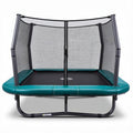 Trampolina z siatką o wymiarach 200 x 150 x 50 cm w kolorze zielonym